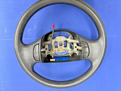 1998-2007 FORD F-250 F-350 BLACK FOAM STEERING WHEEL WITH CRUISE USED OEM - Image 1 of 4