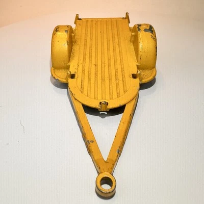 Remolque Tootsie Toy vintage metal diecast amarillo 1970 Chicago 24 EE. UU. Foto 1 de 4