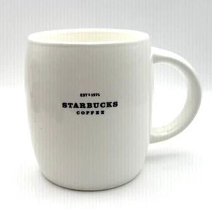 Starbucks Tazza da caffè in ceramica a forma di botte Est. 14 oz 1971 2008 - Foto 1 di 5