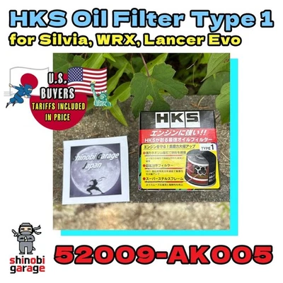 Filtro de aceite HKS TIPO 1 52009-AK005 para Nissan Silvia S14 S15 Subaru WRX Lancer Evo Foto 1 de 3