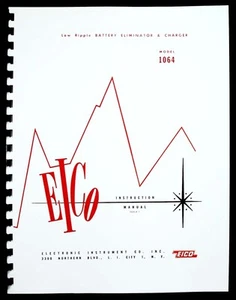 EICO 1064 Low Ripple Eliminatore batteria e caricatore manuale istruzioni - Foto 1 di 2