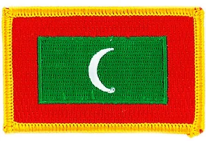 FLAGGE PATCH PATCH AUFNÄHER MALEDIVEN BÜGELBILD LAND BESTICKT WELT - Bild 1 von 1