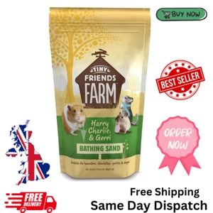 Tiny Friends Farm Bathing Sand 1kg Suitable For Chinchilla Gerbil Hamster Degus - Picture 1 of 4