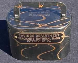 Pottsville, Pennsylvania, Ch #8964, Still Bank w / Key, 110+ years old!! - Picture 1 of 12