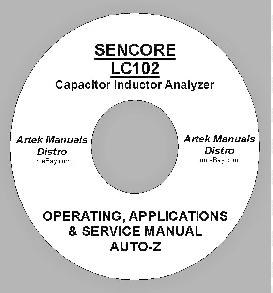 SENCORE LC102 Capacitor lnductor Analyzer Ops Applications SM, w Int'l Shipping - Image 1 of 1