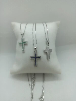 Collana in argento 925% con pendente croce ( modello Salvini/nardelli) - Immagine 1 di 4