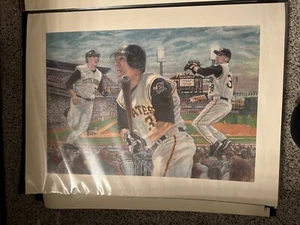 Brian Giles Lithograph 18x22 Pittsburgh Pirates 2004 Rookie Of The Year - Picture 1 of 1