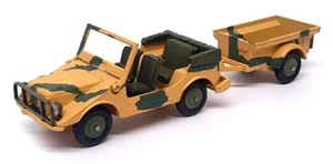 Solido 1/43 Scale Diecast 213 - Army Jeep & Trailer - Khaki - Picture 1 of 5