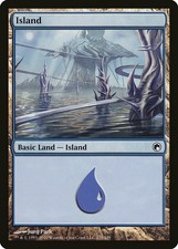 Island (#235) - Foil Scars of Mirrodin MP MTG