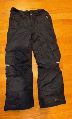 Youth Medium Columbia Outgrown System Black Ski Snow Pant Fleece Lined Boy Girl - Image 1 of 4