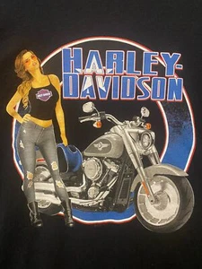Harley-Davidson H-D T-Shirt Lincoln Nebraska 5XL 100% Baumwolle Biker Chick Babe #1 - Bild 1 von 6