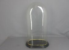 Antique Victorian Oval Hand Blown Glass Globe Dome Doll Clock 20.27" 10.31"