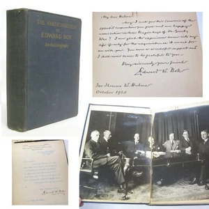 Americanization of Edward Bok SIGNED w/ Photograph & Letter 1920 1st ed Pulitzer - Picture 1 of 12
