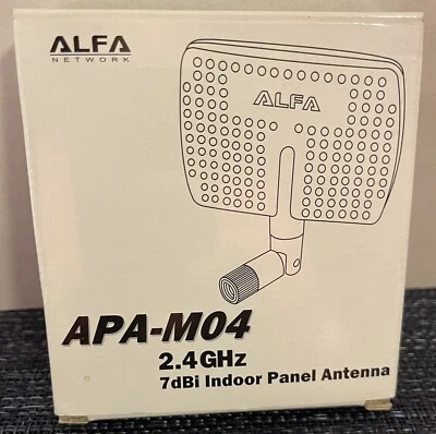 Antena de panel interior direccional Alfa Network APA-M04 2,4 GHz 7 dBi con RP-SMA nueva Foto 1 de 4