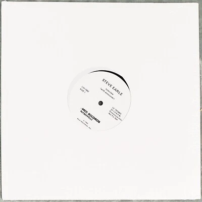STEVE EARLE – interview (with announcer) 1986 MCA 33 RPM PROMO L33-1002  SEALED - Image 1 of 2