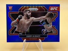2022 Panini Prizm UFC Amir Albazi #75 Rookie RC Blue Prizm /199 Flyweight