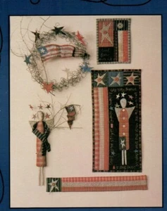 Flags and Folk Art Wall Quilt Sewing Pattern By Sandy Gervais - Picture 1 of 2