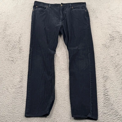 JCrew Men's Pants 38x32 Corduroy The Sutton Flat Front Straight Leg  Blue - Image 1 of 4