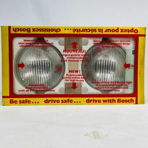 BOSCH headlight SBQ5H 5 3/4" headlight H1bulb harness  set of 2 each NewOld NOS - Picture 1 of 12