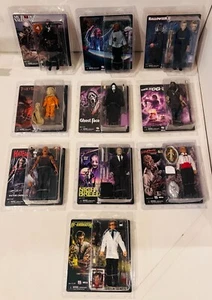 LOT OF 10 NECA 8" CLOTH RETRO HORROR FIGURES- SAM / CROWLEY /FOG/ FREDDY + 6 NIP - Picture 1 of 2