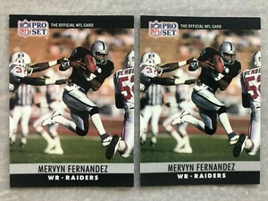 (2) 1990 Pro Set MERVYN FERNANDEZ "Acquired Date" Error & Corrected Cards #152 - Picture 1 of 2
