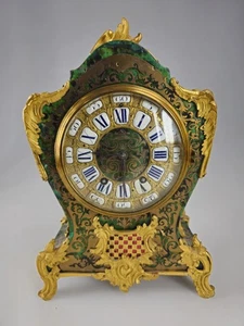 Beautiful French Mid 19th Century Green Boulle Clock For Restoration - Picture 1 of 24