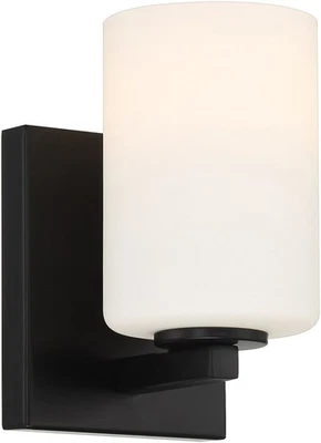 Access Lighting 62621LEDDLP Sienna 7" Tall LED Bathroom Sconce - Black - Image 1 of 4