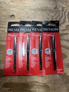 Lotto di 4! Pinzetta precisa Revlon in acciaio inox punta inclinata nuova - Foto 1 di 9