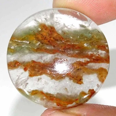50.00Cts Natural Green Golden Garden Quartz Round Loose Gemstone - Image 1 of 4