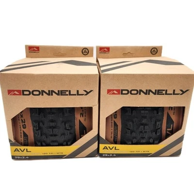 2 Donnelly AVL 29 x 2.4" MTB Bike Tires Black / Tanwall 120TPI  1-PAIR - Image 1 of 2