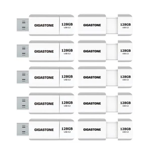 GIGASTONE 128GB Flash Drive (10 Pack) Z60 USB 3.2 Gen 1, 120MB/s Ultra Fast, ... - Photo 1/7