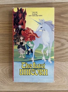 The Last Unicorn VHS Tape Alan Arkin Jeff Bridges Mia Farrow ITC Rankin Bass - Picture 1 of 15
