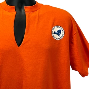 Vintage 90s New York State Thruway Authority T-Shirt Herren XL X-Large Orange NY - Bild 1 von 7