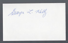 George L. Kelly Signed Autographed Index Card - Ymc Coa