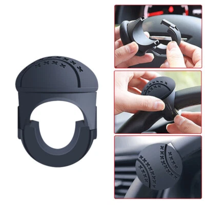 Black Universal 360° Rotation Car Steering Wheel Booster Ball Auto Accessories - Image 1 of 4