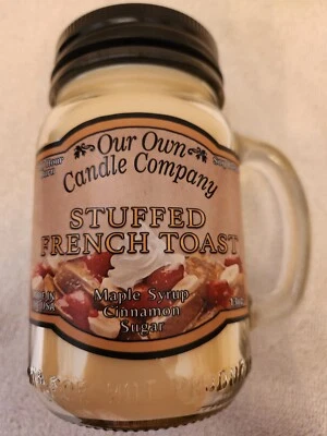 Our Own Candle Co. Tarro de masón perfumado tostado francés relleno 13 oz 100 horas de tiempo de combustión Foto 1 de 2