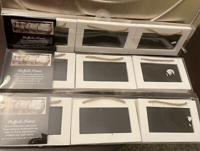 Sheffield Home Decorative White Hanging Mini Chalkboards With Twine - Image 1 of 4
