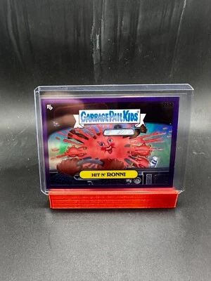2024 Topps Chrome Garbage Pail Kids Series 7 Hit N' Ronni Purple Refractor 285B - Image 1 of 2