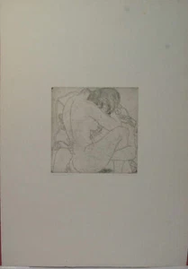 Gravure Etching Acquaforte CARMASSI Arturo 1970 "CORPI" Prova d'Autore - Picture 1 of 1