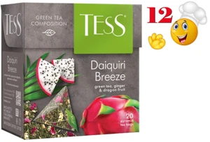 12 PACK TESS DAIQUIRI BREEZE GREEN TEA GINGER DRAGON FRUIT RF NO GMO RUSSIA 240p - Picture 1 of 1