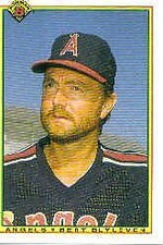 1990 Bowman California Angels Baseball Card #285 Bert Blyleven