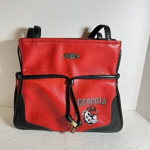 Vintage Georgia Bulldogs Purse Bag by FS Originals UGA Football Dawgs NCAAF - Picture 1 of 7