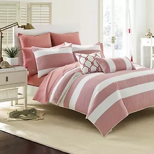 BRAND NEW SOUTHERN TIDE BREAKWATER 7PC FULL/QUEEN COMFORTER SET VINTAGE RED - Picture 1 of 6