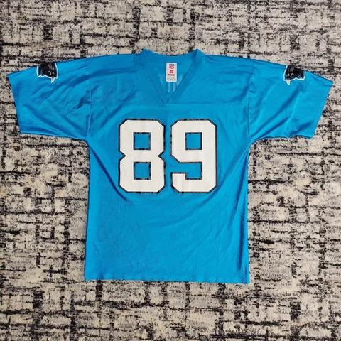 Vintage Carolina Panthers Football Jersey NFL #89 Steve Smith Sr M 2000s Cover