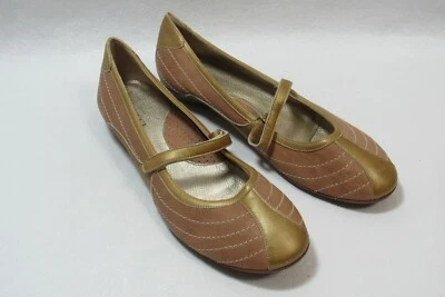 Sesto Meucci Mary Janes Tan & Gold Size 12  Women's  - Image 1 of 4