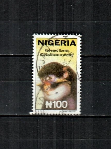 NIGERIA Scott's 737a (1v) Guenon orejas rojas en muy buen estado usado (2005) #2 Foto 1 de 1