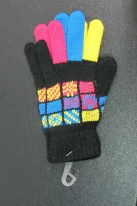New Girl's Multi-Color Gloves One Size 6-12 - Picture 1 of 3