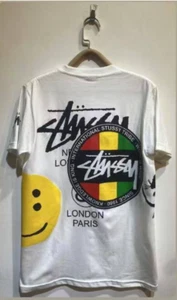 Stüssy.inc Smiley White T-Shirt BK3104-WT | Brand New | S–5XL | Streetwear Tee - Picture 1 of 3