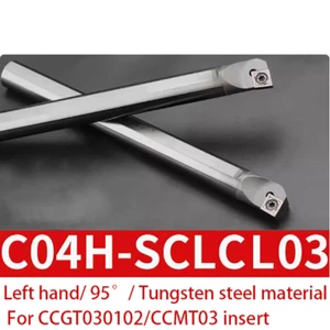 TS- C04H-SCLCL03 supporto in metallo duro massiccio sinistro supporto in acciaio al tungsteno per CCGT03 - Foto 1 di 9