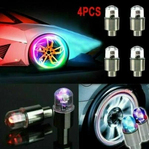 4PCS Car Wheel Tire Tyre Air Valve Stem Screws LED Light Caps Cover Accessories - Bild 1 von 11